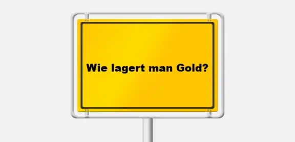 Gold nicht Zuhause lagern