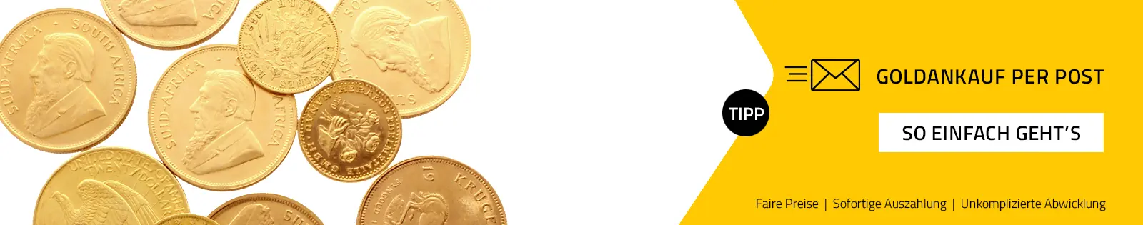 Gold verkaufen per Post